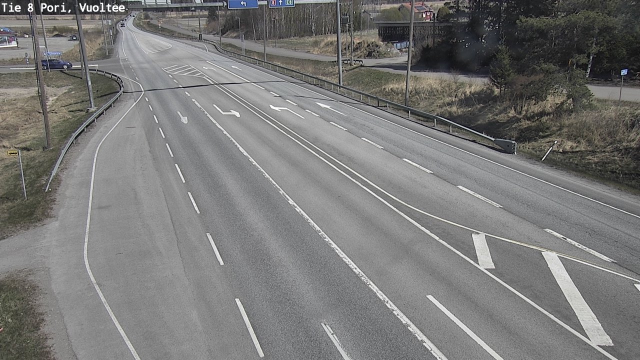 Weather Camera Image Väg 8 Björneborg, Vuoltee, Pori, Satakunta