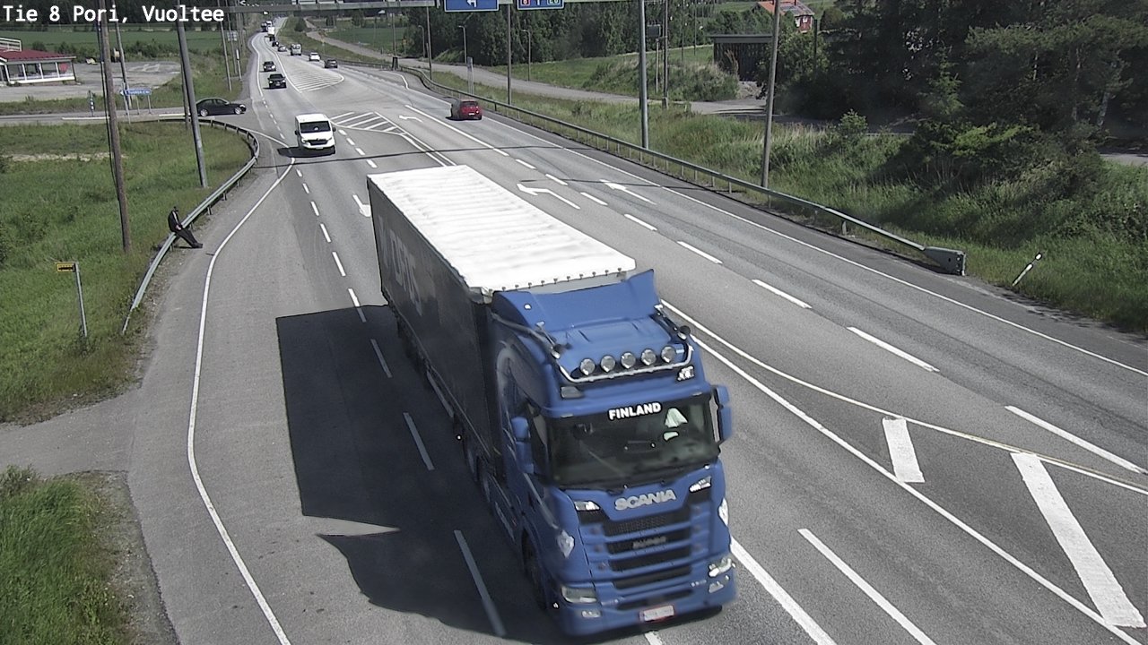 Weather Camera Image Väg 8 Björneborg, Vuoltee, Pori, Satakunta