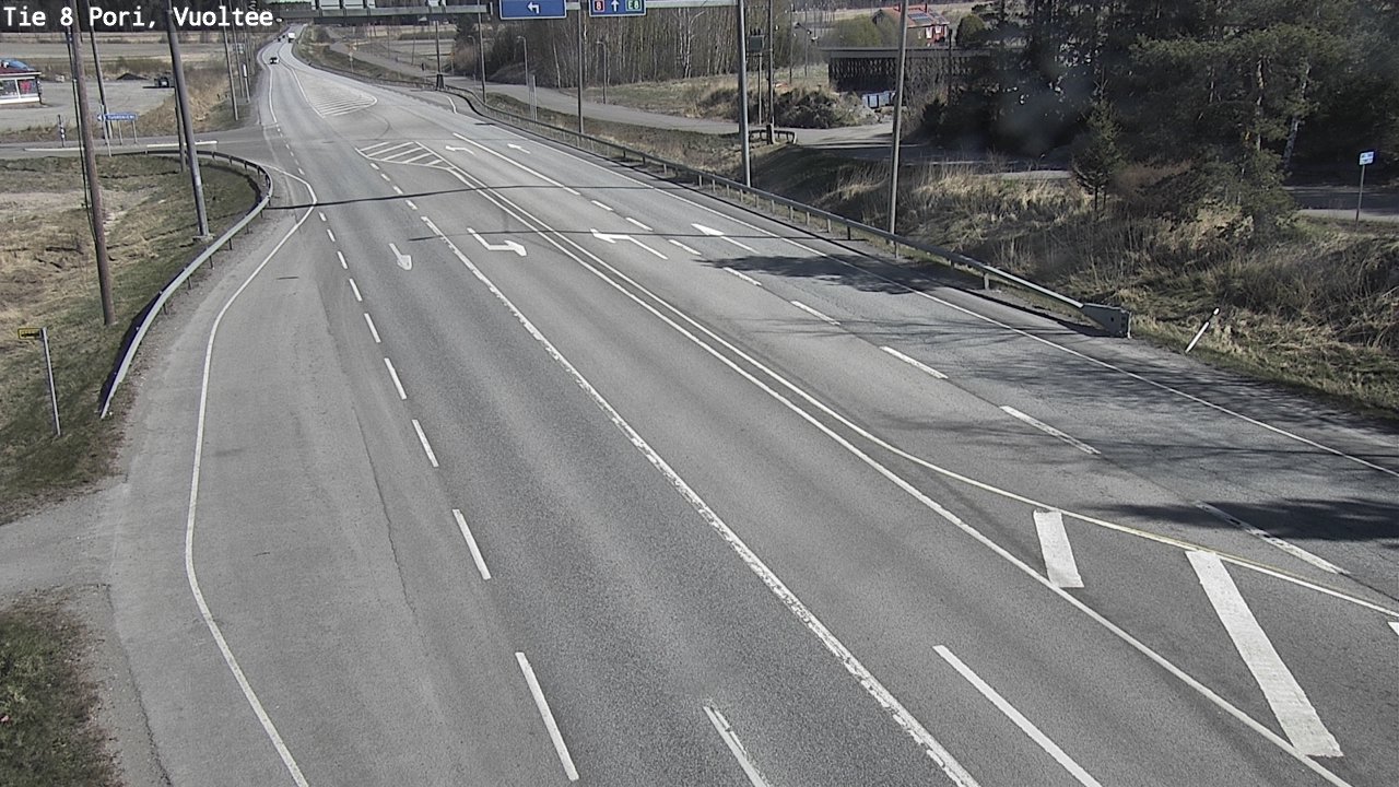 Weather Camera Image Väg 8 Björneborg, Vuoltee, Pori, Satakunta