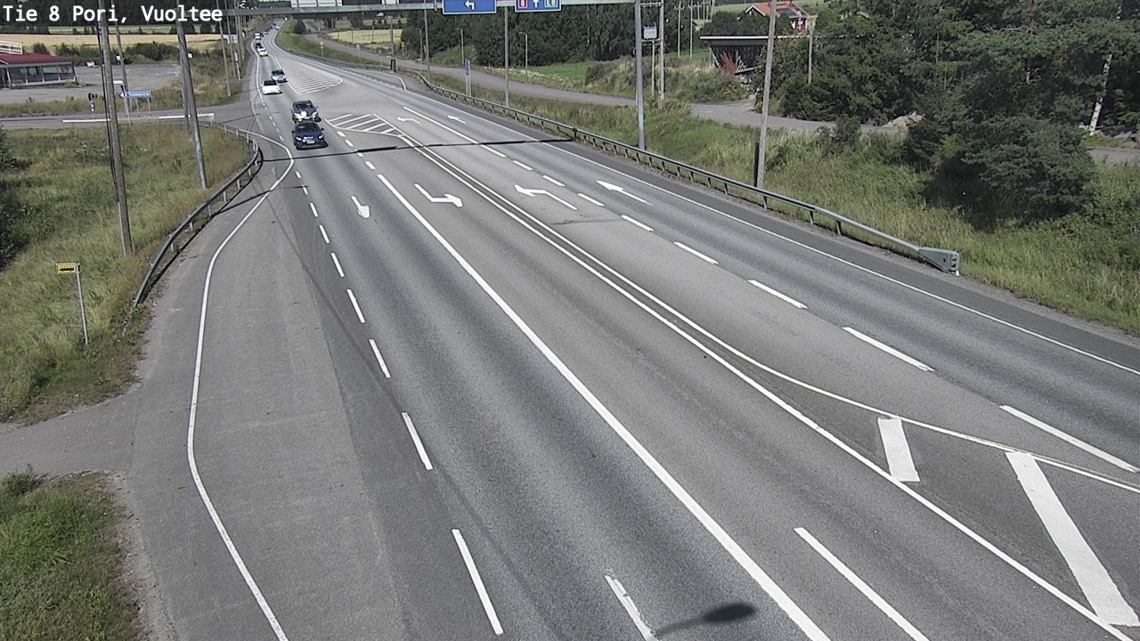 Kelikamerat Kuva Tie 8 Pori, Vuoltee, Pori, Satakunta