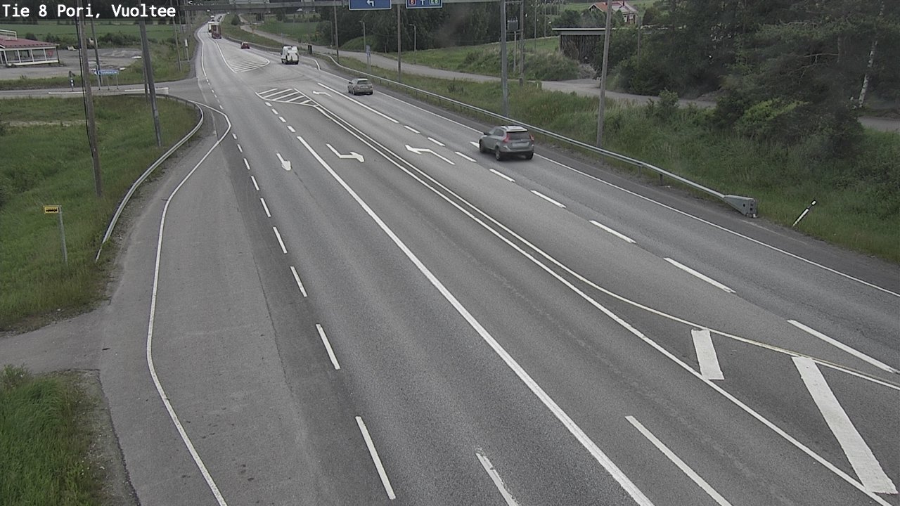 Weather Camera Image Väg 8 Björneborg, Vuoltee, Pori, Satakunta