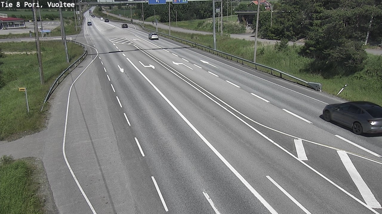 Weather Camera Image Väg 8 Björneborg, Vuoltee, Pori, Satakunta