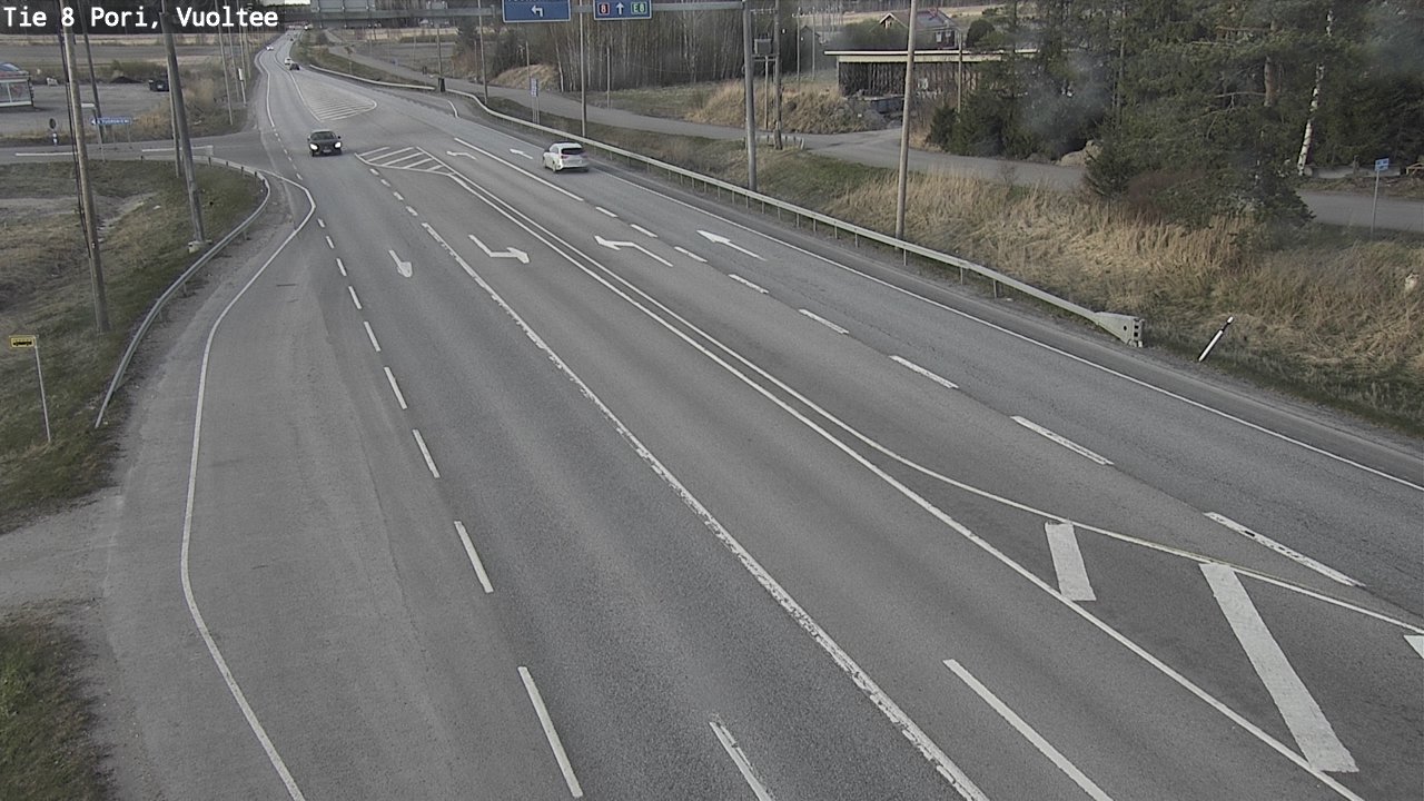 Weather Camera Image Väg 8 Björneborg, Vuoltee, Pori, Satakunta