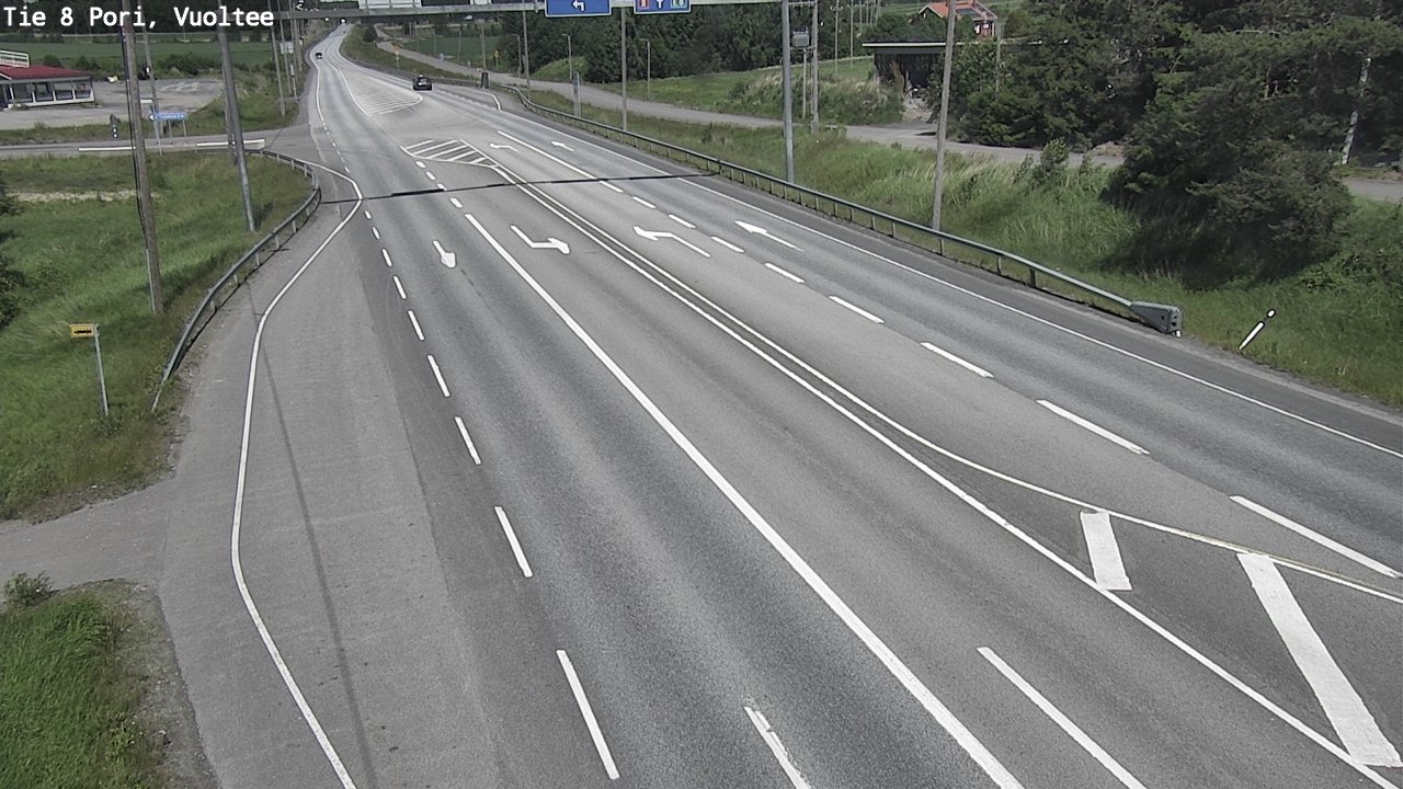 Weather Camera Image Väg 8 Björneborg, Vuoltee, Pori, Satakunta