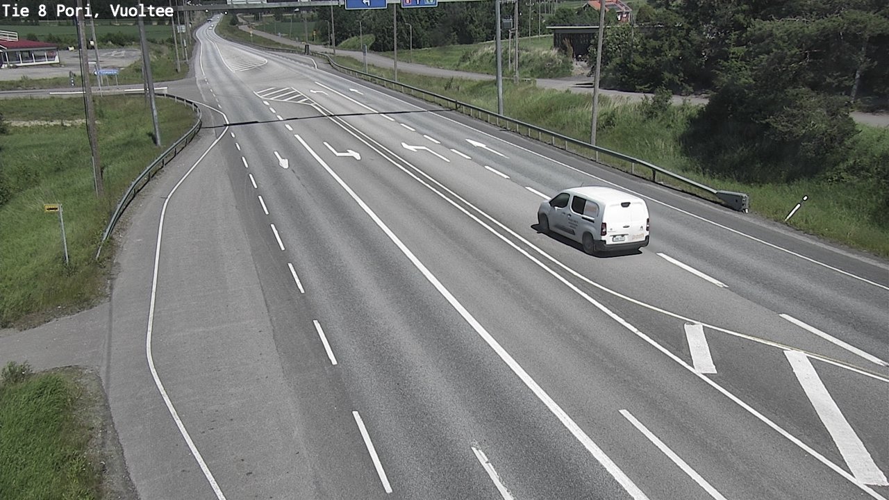 Weather Camera Image Väg 8 Björneborg, Vuoltee, Pori, Satakunta
