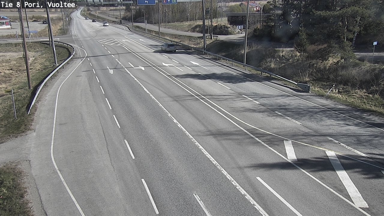 Weather Camera Image Väg 8 Björneborg, Vuoltee, Pori, Satakunta