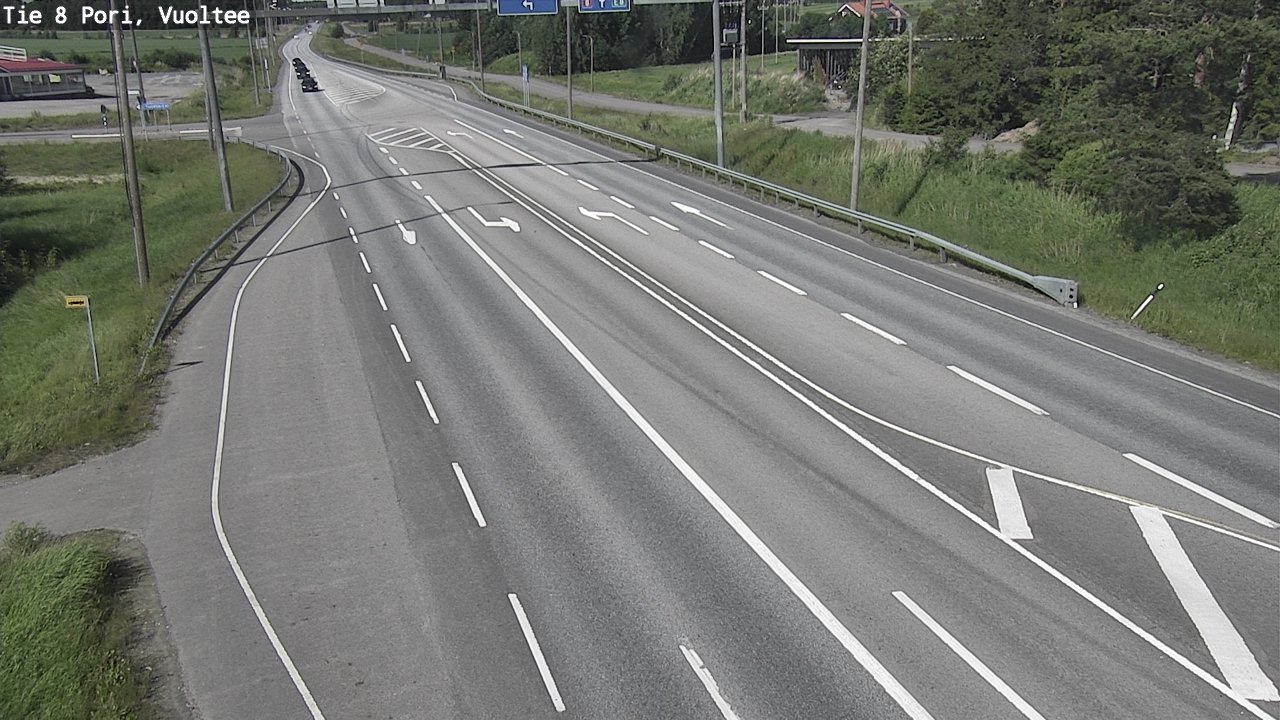 Weather Camera Image Road 8 Pori, Vuoltee, Pori, Satakunta