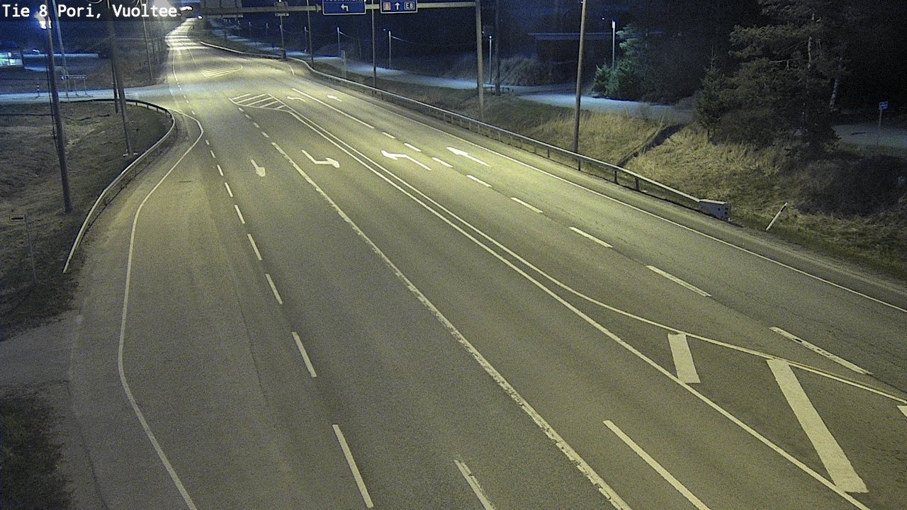 Weather Camera Image Väg 8 Björneborg, Vuoltee, Pori, Satakunta