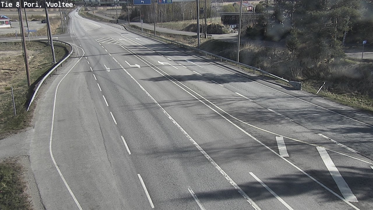 Weather Camera Image Väg 8 Björneborg, Vuoltee, Pori, Satakunta