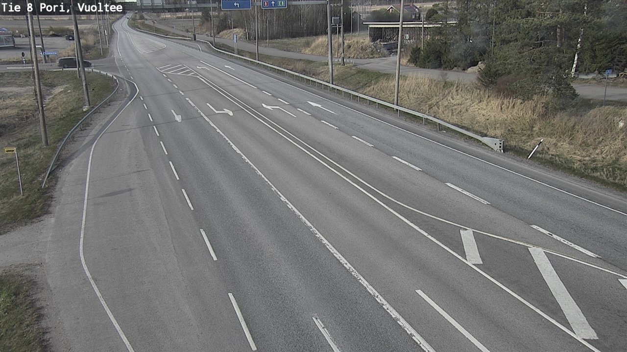 Weather Camera Image Väg 8 Björneborg, Vuoltee, Pori, Satakunta