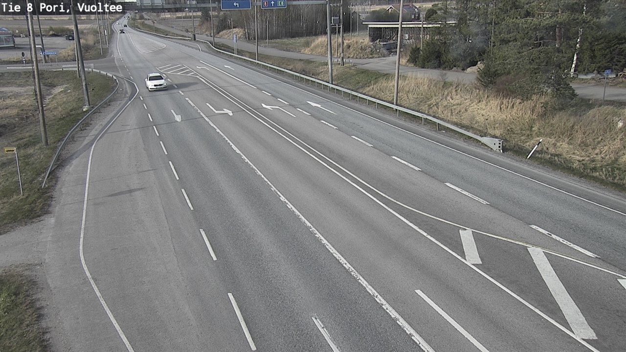 Weather Camera Image Väg 8 Björneborg, Vuoltee, Pori, Satakunta