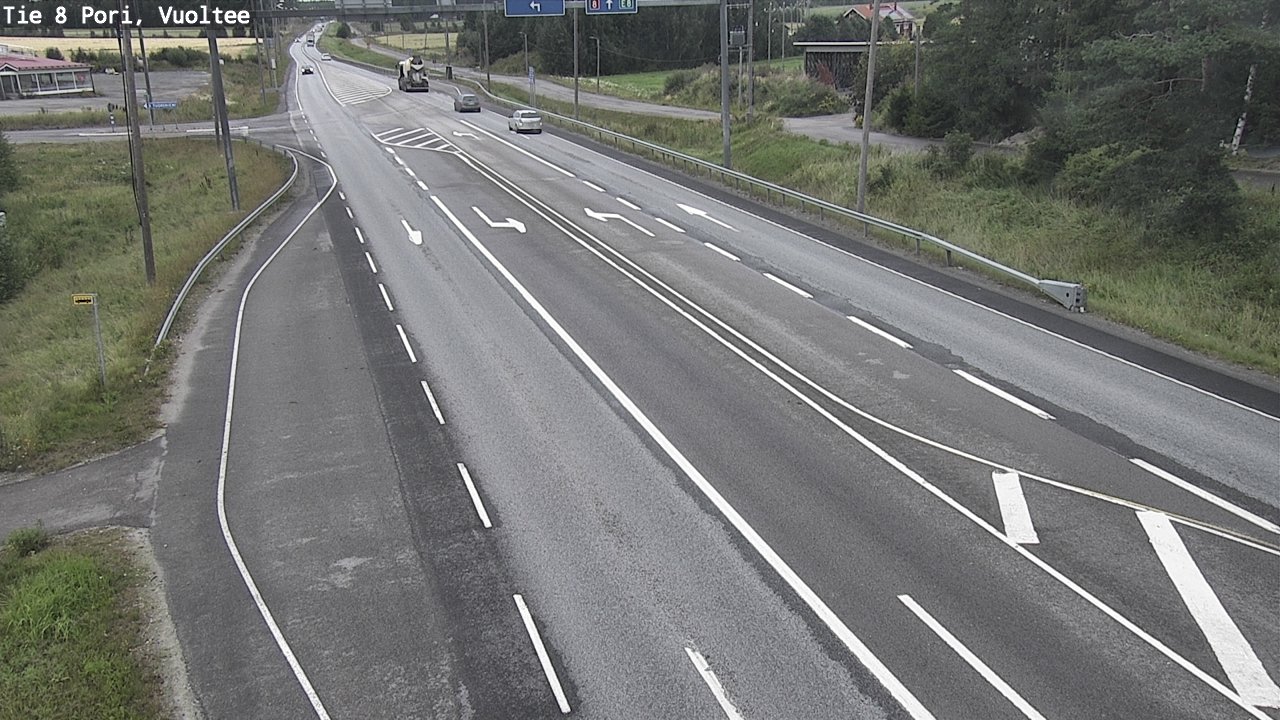 Weather Camera Image Väg 8 Björneborg, Vuoltee, Pori, Satakunta