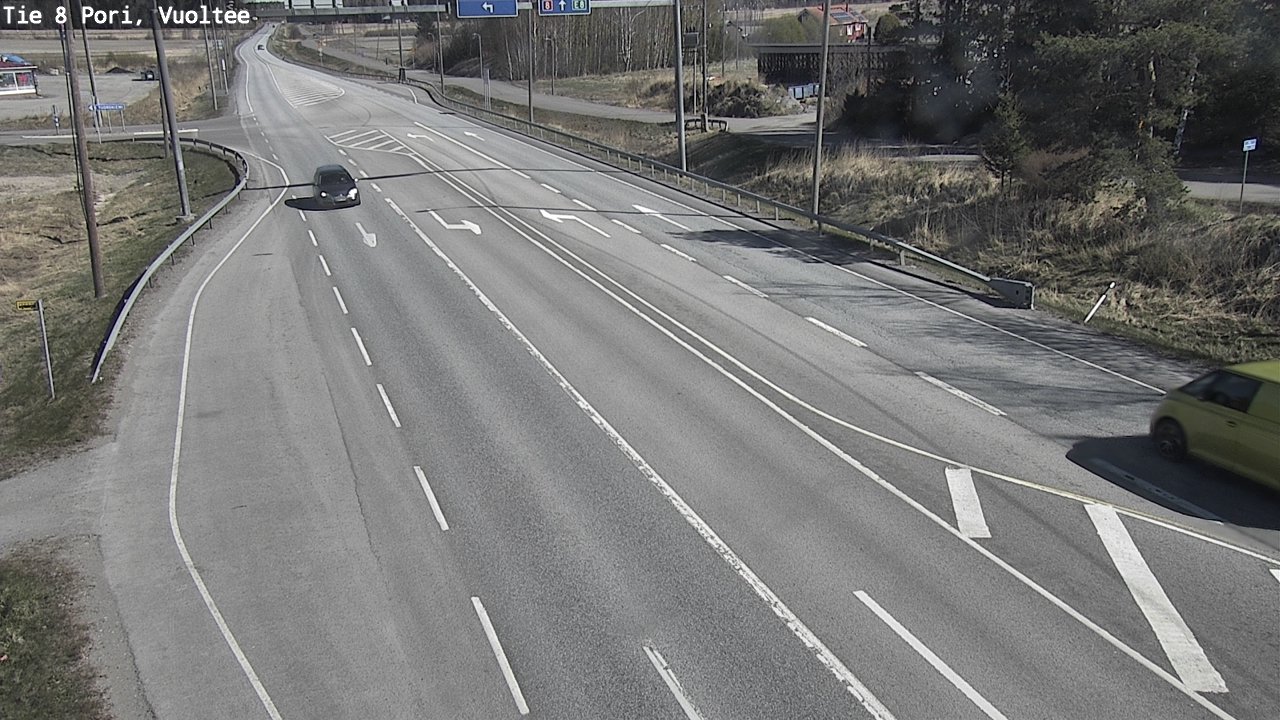 Weather Camera Image Väg 8 Björneborg, Vuoltee, Pori, Satakunta