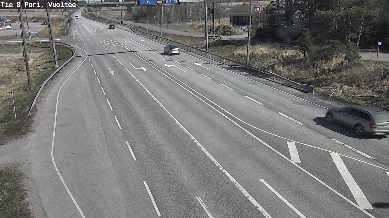 Weather Camera Image Väg 8 Björneborg, Vuoltee, Pori, Satakunta