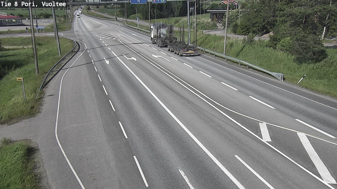 Weather Camera Image Road 8 Pori, Vuoltee, Pori, Satakunta