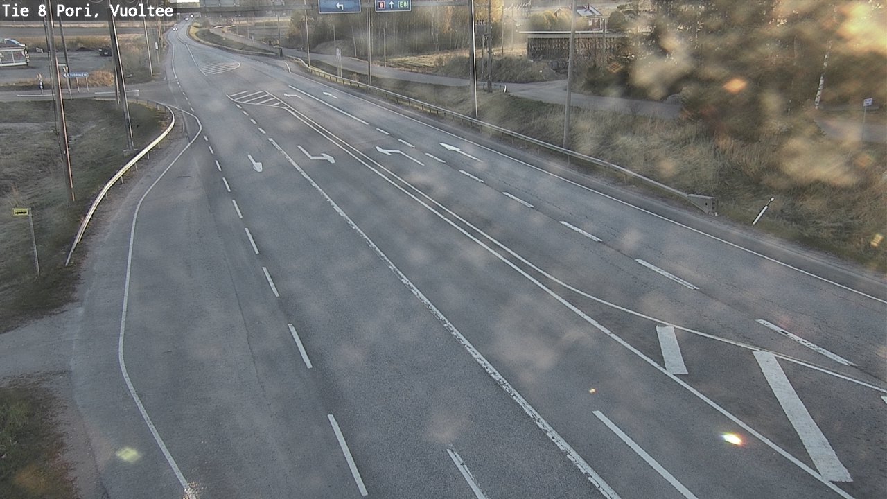 Weather Camera Image Road 8 Pori, Vuoltee, Pori, Satakunta