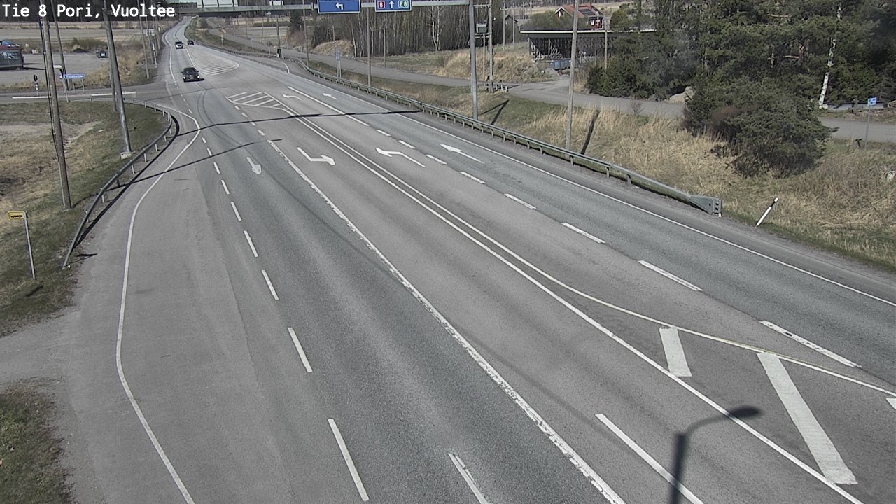 Weather Camera Image Väg 8 Björneborg, Vuoltee, Pori, Satakunta