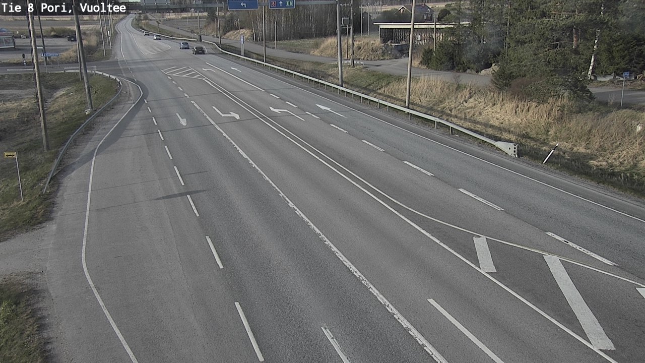 Weather Camera Image Väg 8 Björneborg, Vuoltee, Pori, Satakunta