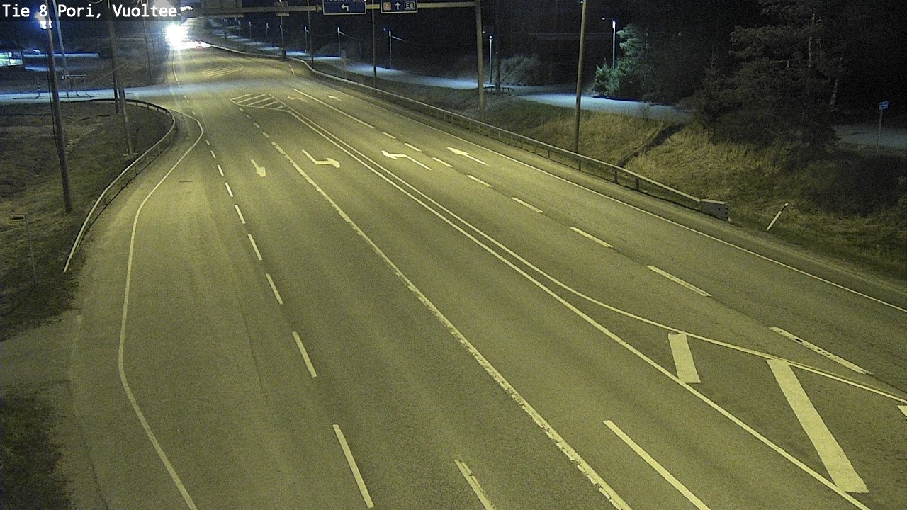 Weather Camera Image Väg 8 Björneborg, Vuoltee, Pori, Satakunta
