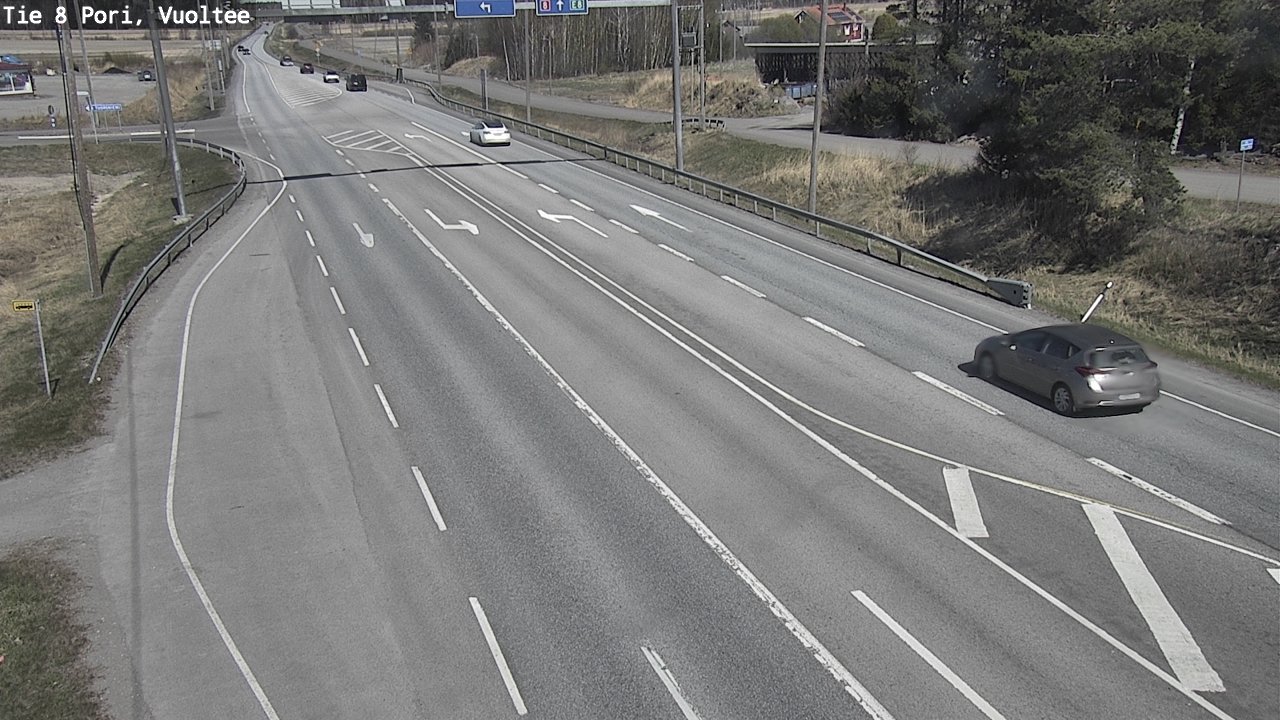 Weather Camera Image Väg 8 Björneborg, Vuoltee, Pori, Satakunta