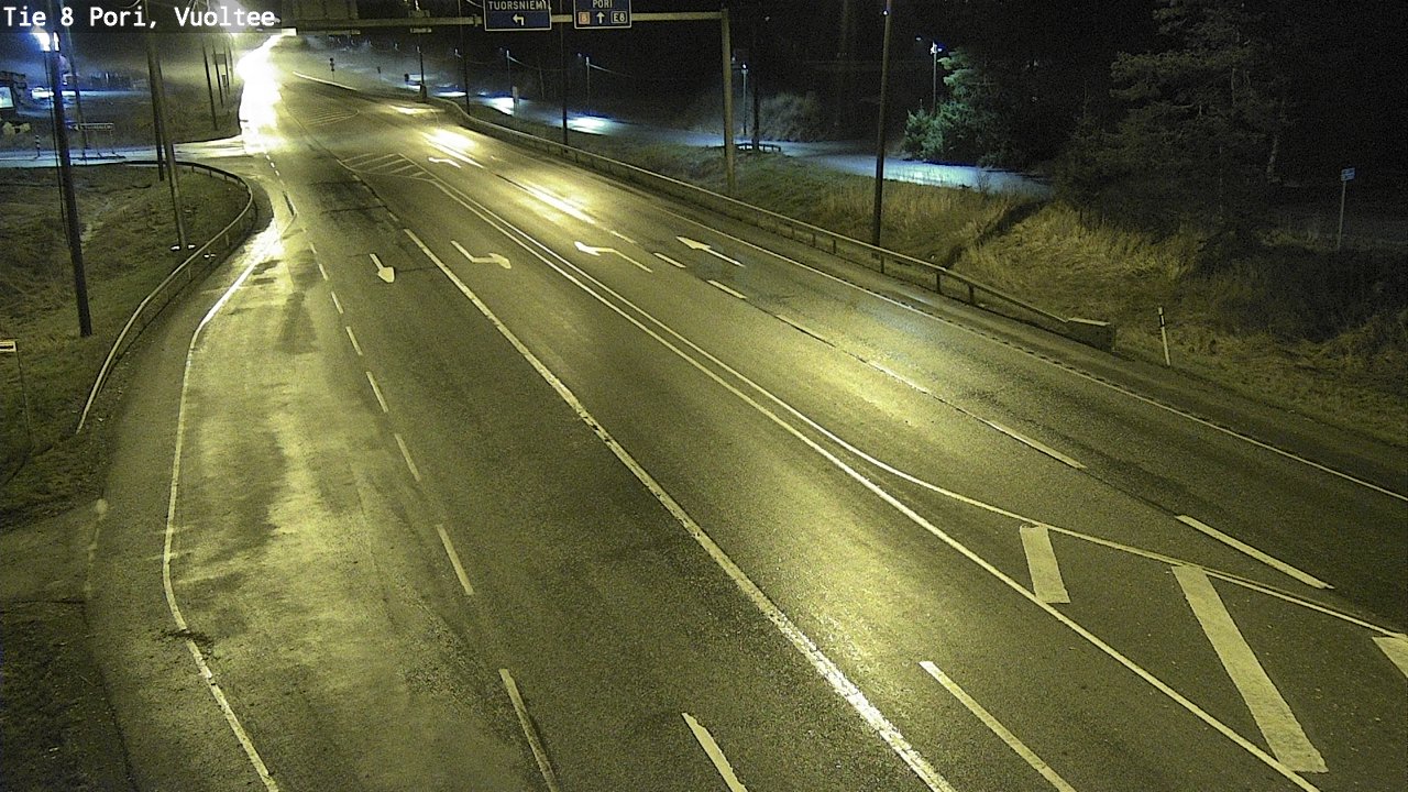 Weather Camera Image Väg 8 Björneborg, Vuoltee, Pori, Satakunta