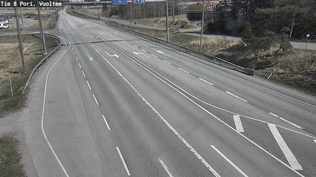 Weather Camera Image Väg 8 Björneborg, Vuoltee, Pori, Satakunta