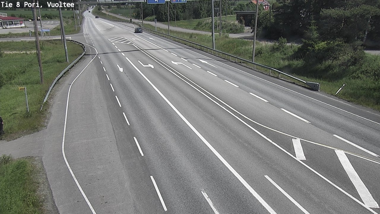 Weather Camera Image Väg 8 Björneborg, Vuoltee, Pori, Satakunta