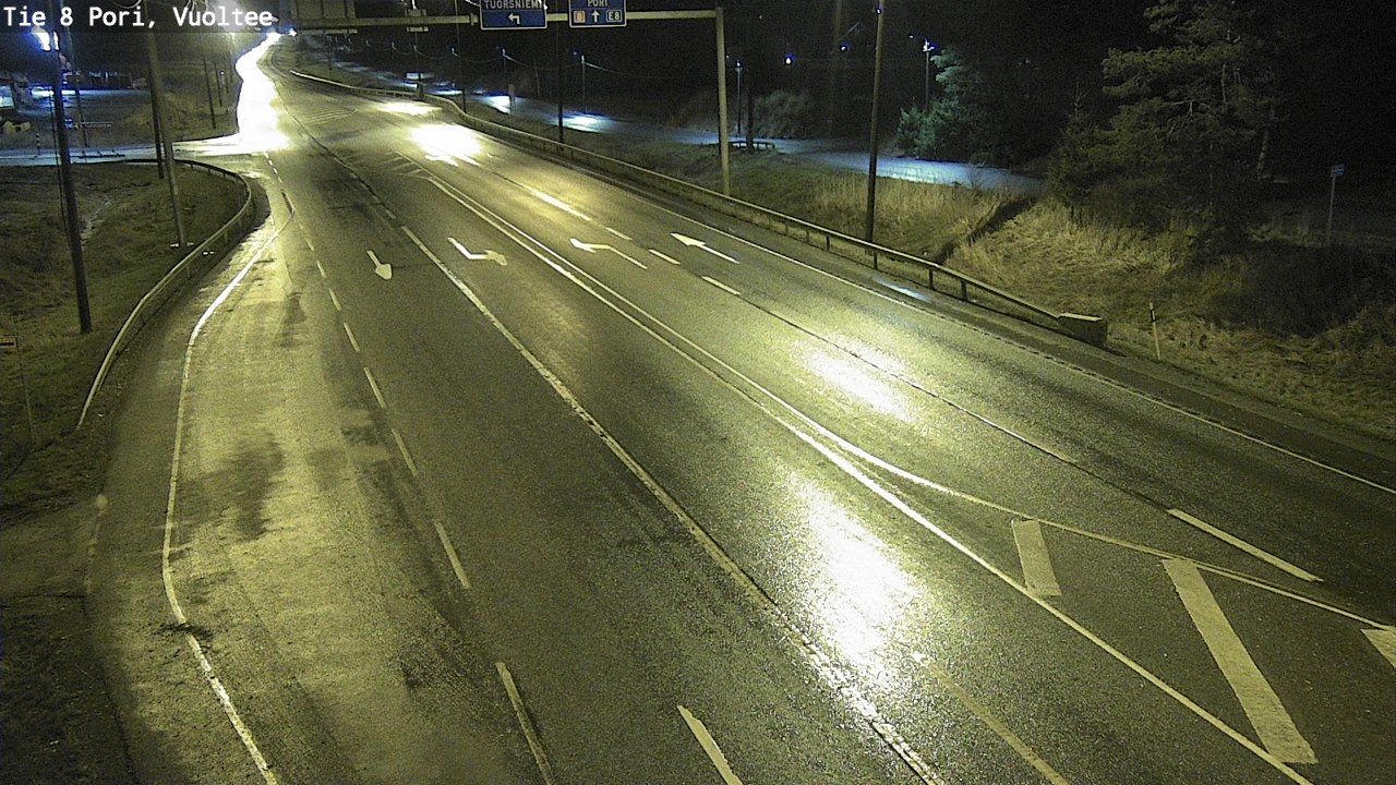 Weather Camera Image Road 8 Pori, Vuoltee, Pori, Satakunta