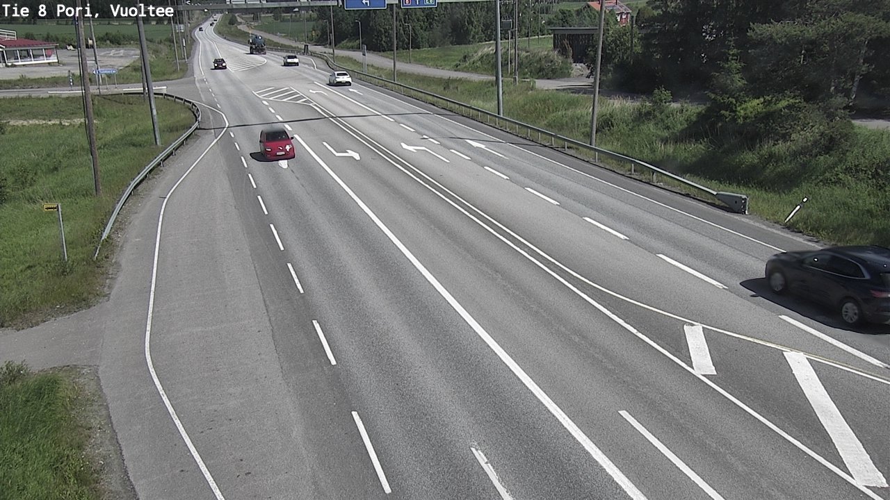 Weather Camera Image Väg 8 Björneborg, Vuoltee, Pori, Satakunta
