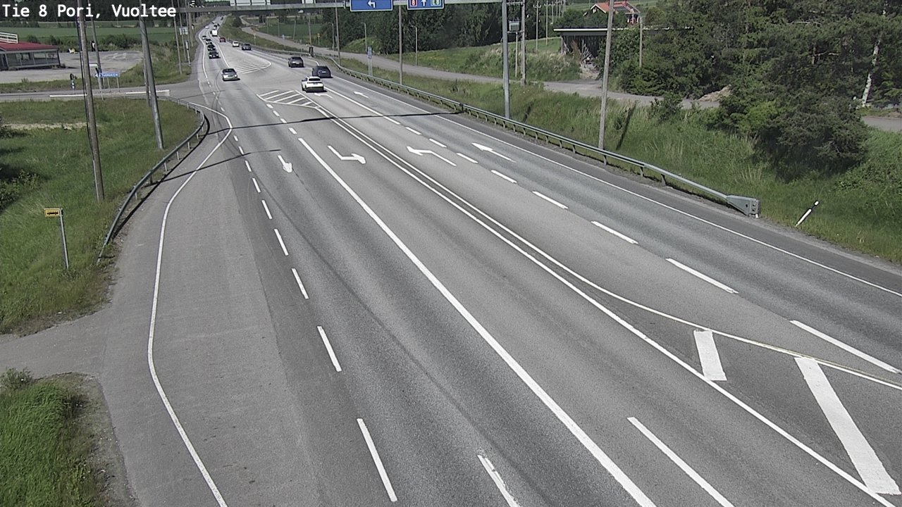 Weather Camera Image Väg 8 Björneborg, Vuoltee, Pori, Satakunta