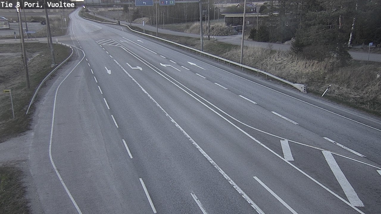 Weather Camera Image Väg 8 Björneborg, Vuoltee, Pori, Satakunta