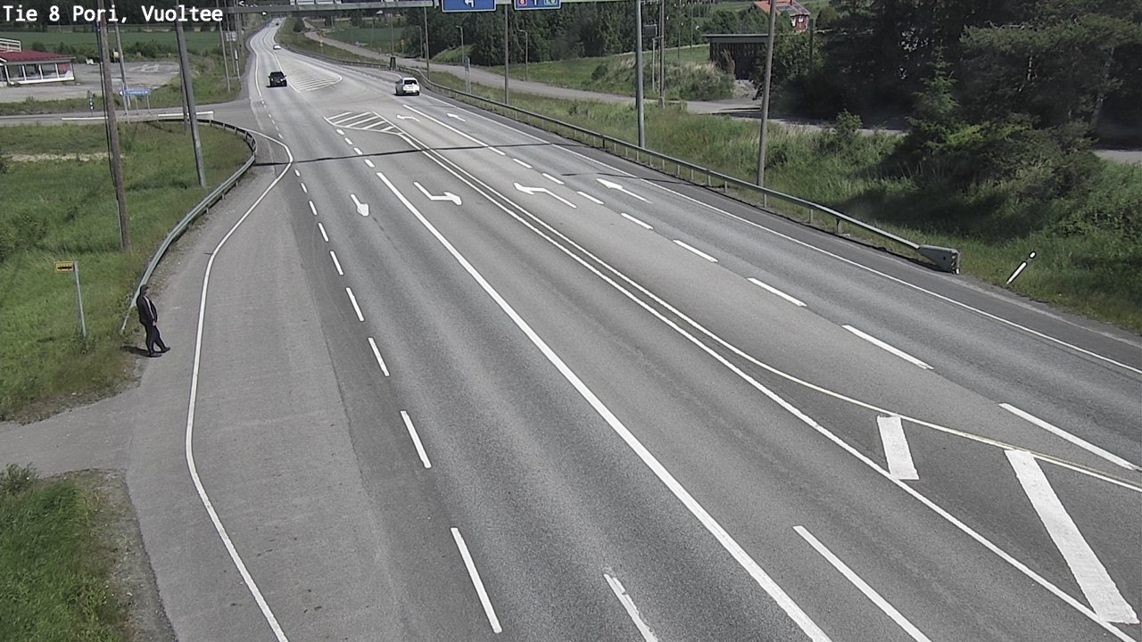 Weather Camera Image Väg 8 Björneborg, Vuoltee, Pori, Satakunta