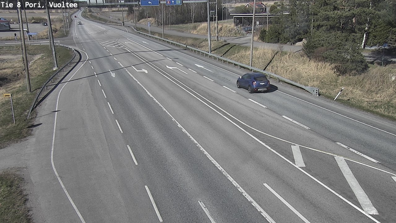 Weather Camera Image Väg 8 Björneborg, Vuoltee, Pori, Satakunta