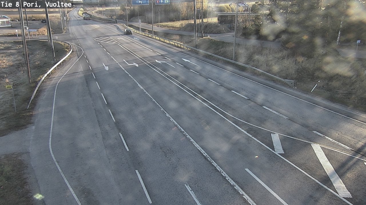 Weather Camera Image Väg 8 Björneborg, Vuoltee, Pori, Satakunta