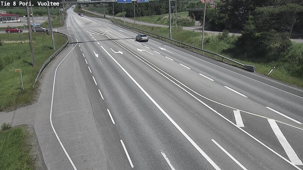 Weather Camera Image Väg 8 Björneborg, Vuoltee, Pori, Satakunta