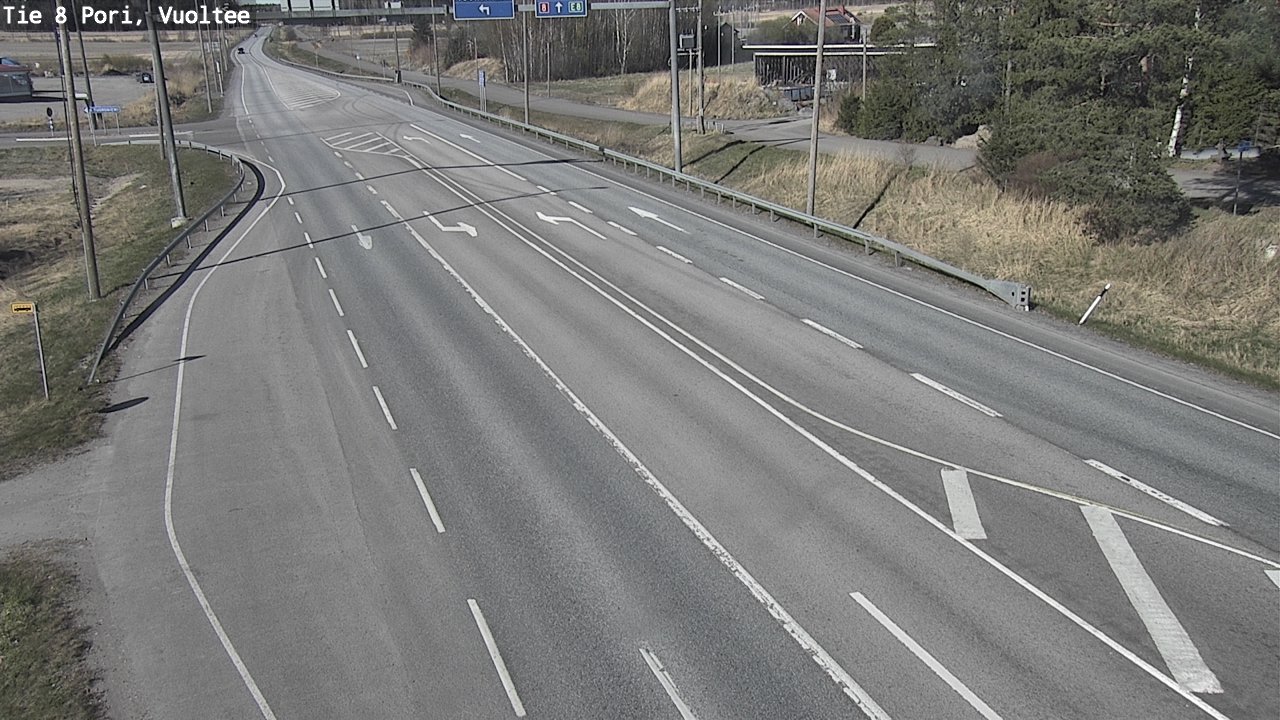 Weather Camera Image Väg 8 Björneborg, Vuoltee, Pori, Satakunta
