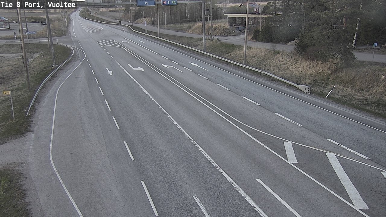 Weather Camera Image Väg 8 Björneborg, Vuoltee, Pori, Satakunta