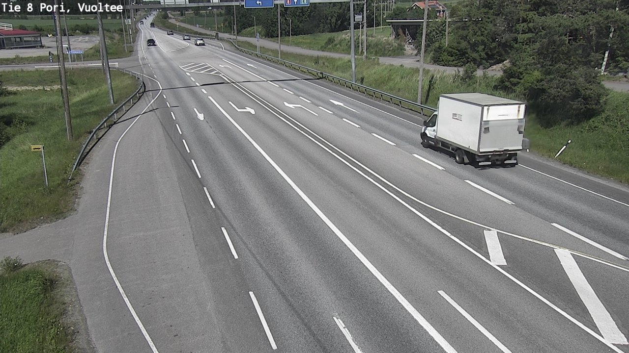 Weather Camera Image Väg 8 Björneborg, Vuoltee, Pori, Satakunta