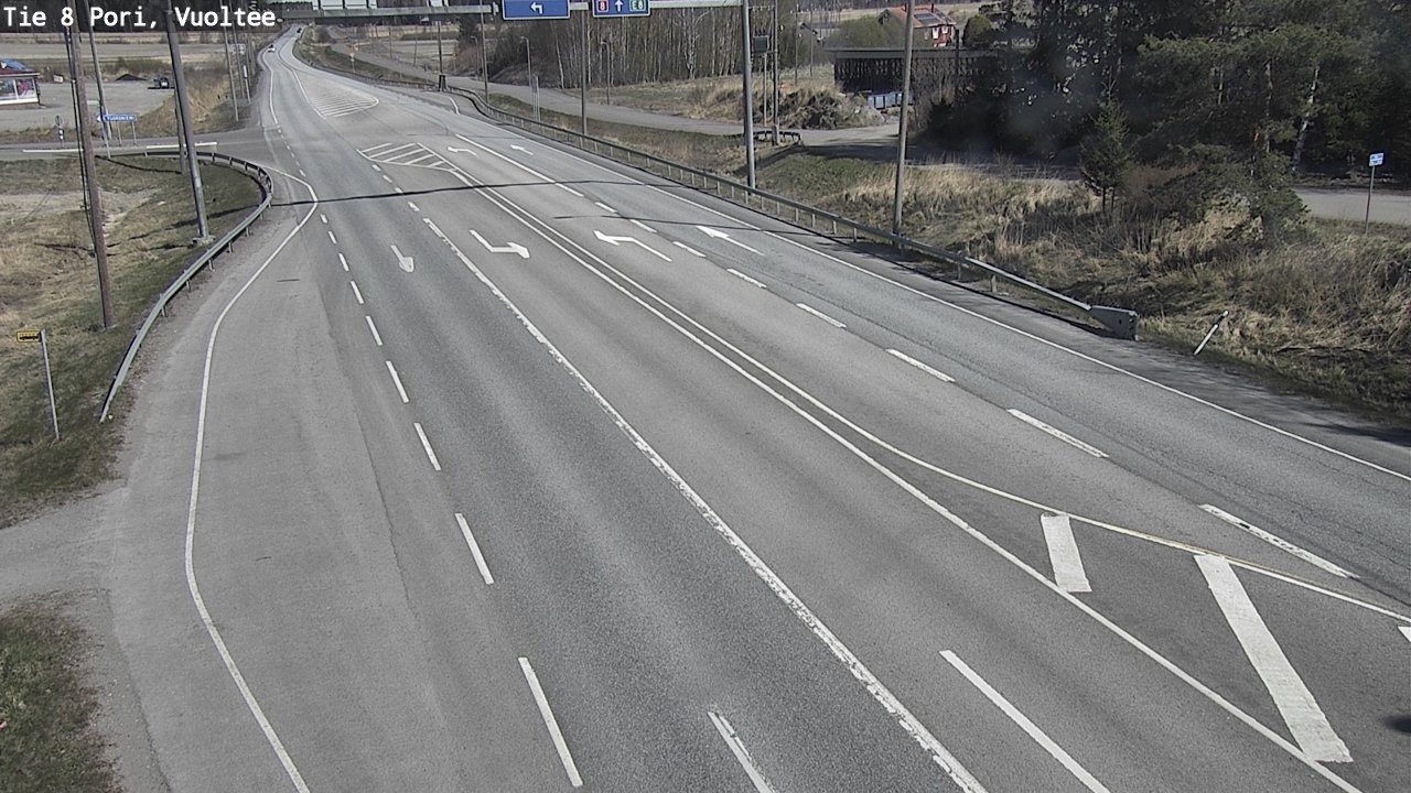 Weather Camera Image Väg 8 Björneborg, Vuoltee, Pori, Satakunta
