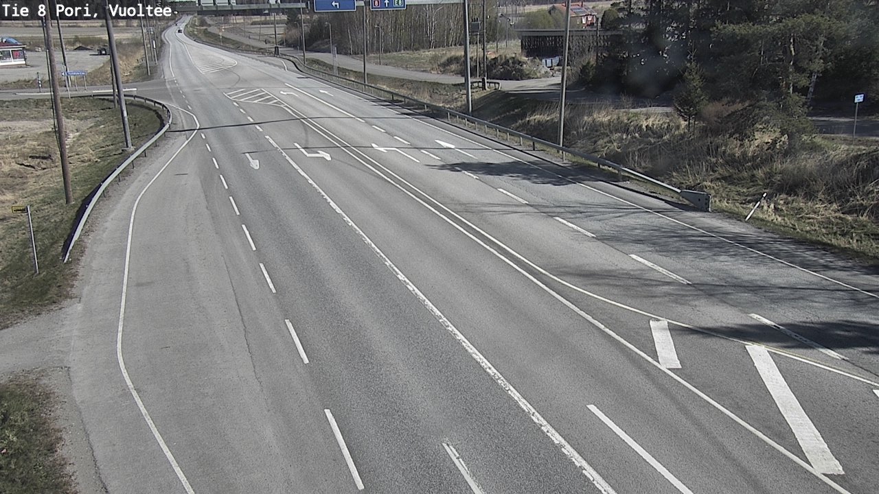 Weather Camera Image Väg 8 Björneborg, Vuoltee, Pori, Satakunta