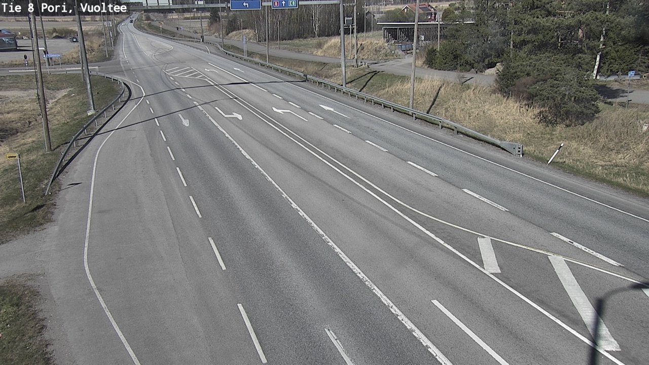 Weather Camera Image Väg 8 Björneborg, Vuoltee, Pori, Satakunta
