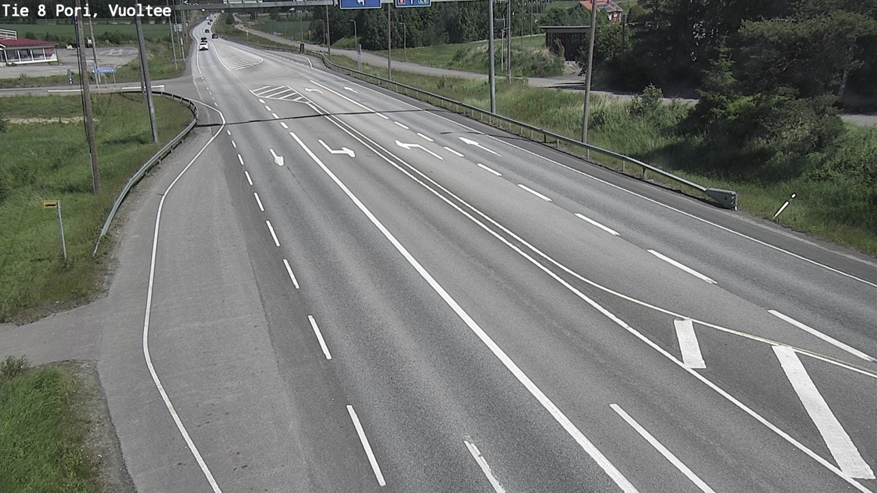 Weather Camera Image Väg 8 Björneborg, Vuoltee, Pori, Satakunta
