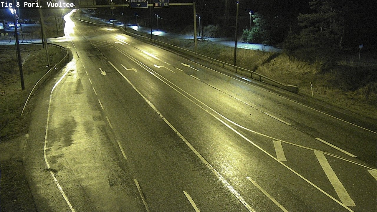 Weather Camera Image Road 8 Pori, Vuoltee, Pori, Satakunta