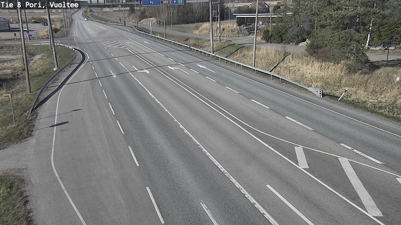 Weather Camera Image Väg 8 Björneborg, Vuoltee, Pori, Satakunta
