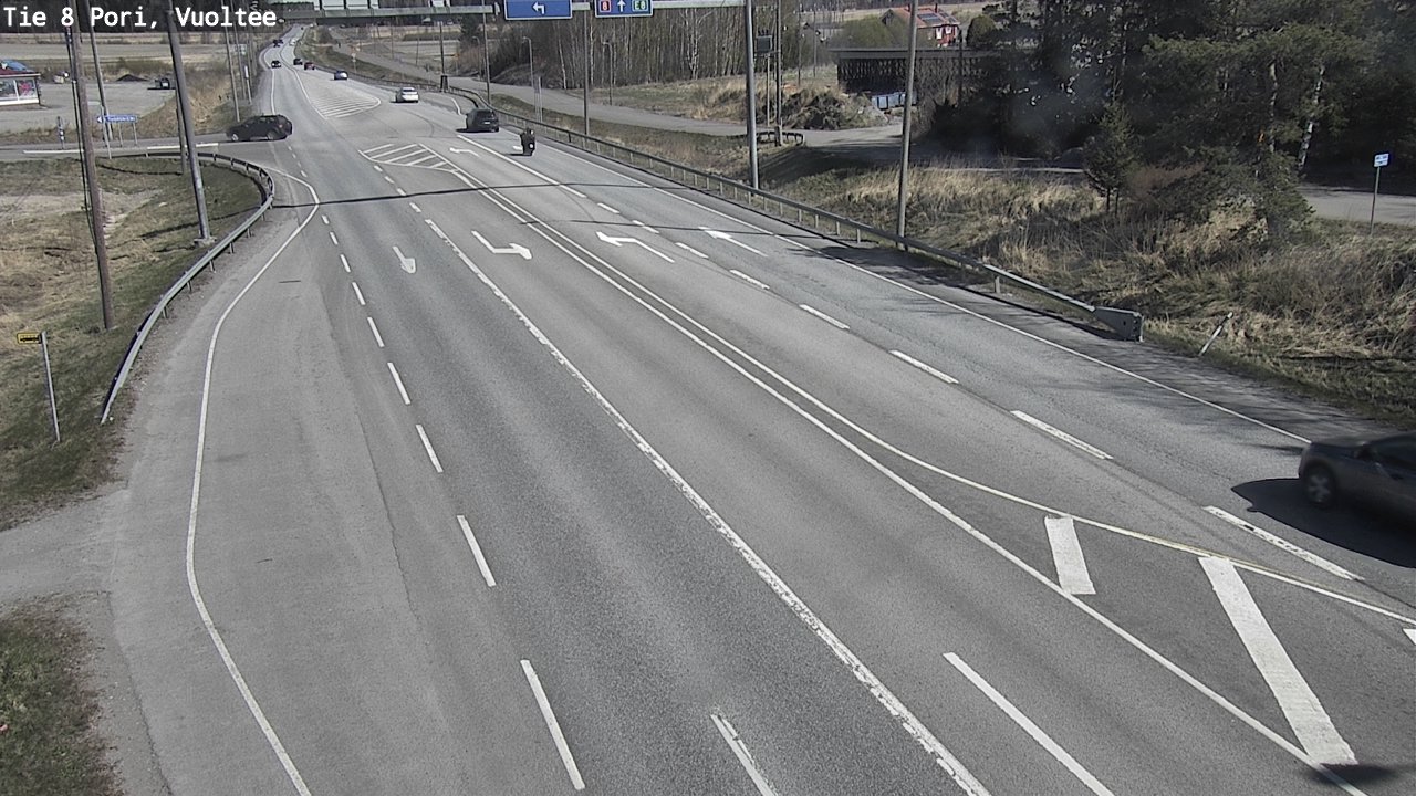 Weather Camera Image Väg 8 Björneborg, Vuoltee, Pori, Satakunta