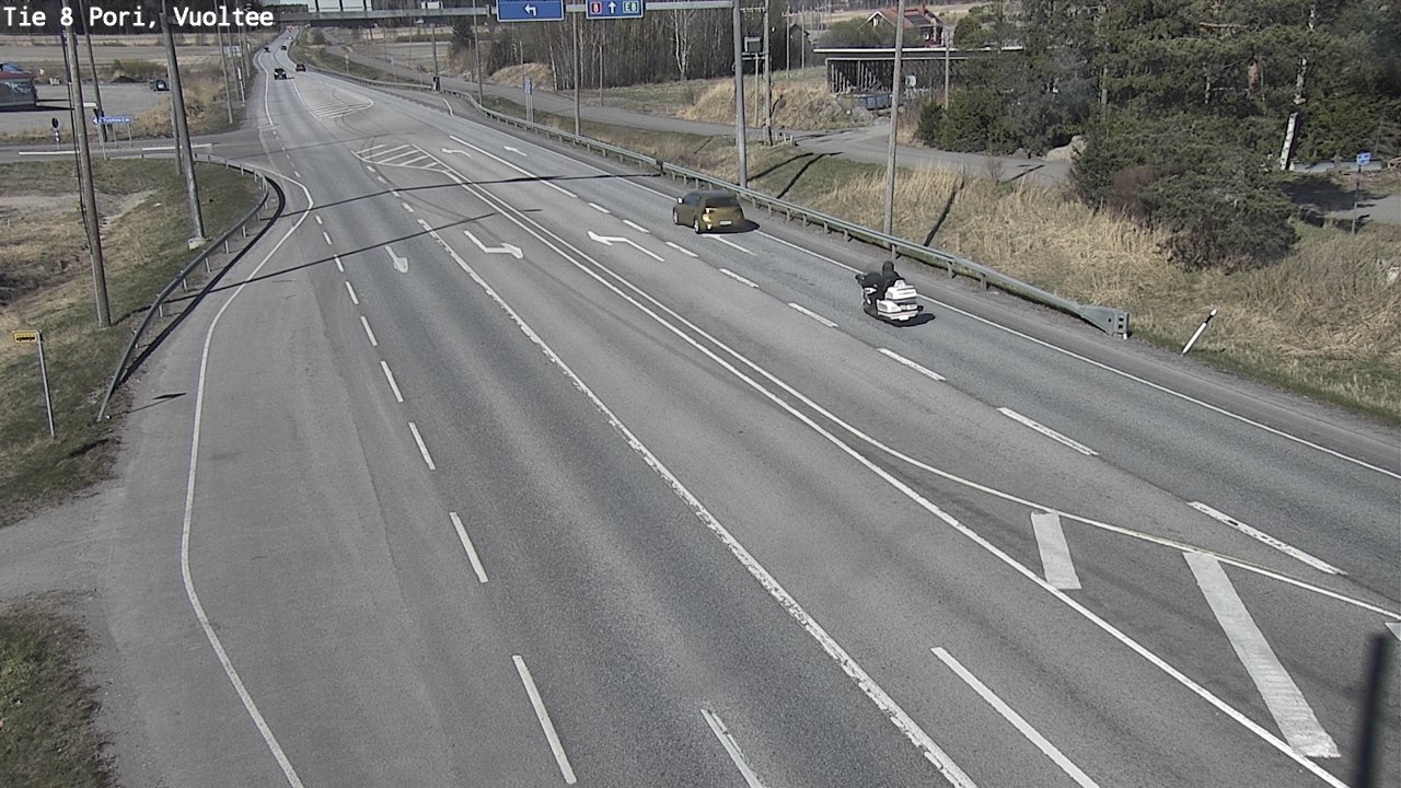 Weather Camera Image Väg 8 Björneborg, Vuoltee, Pori, Satakunta