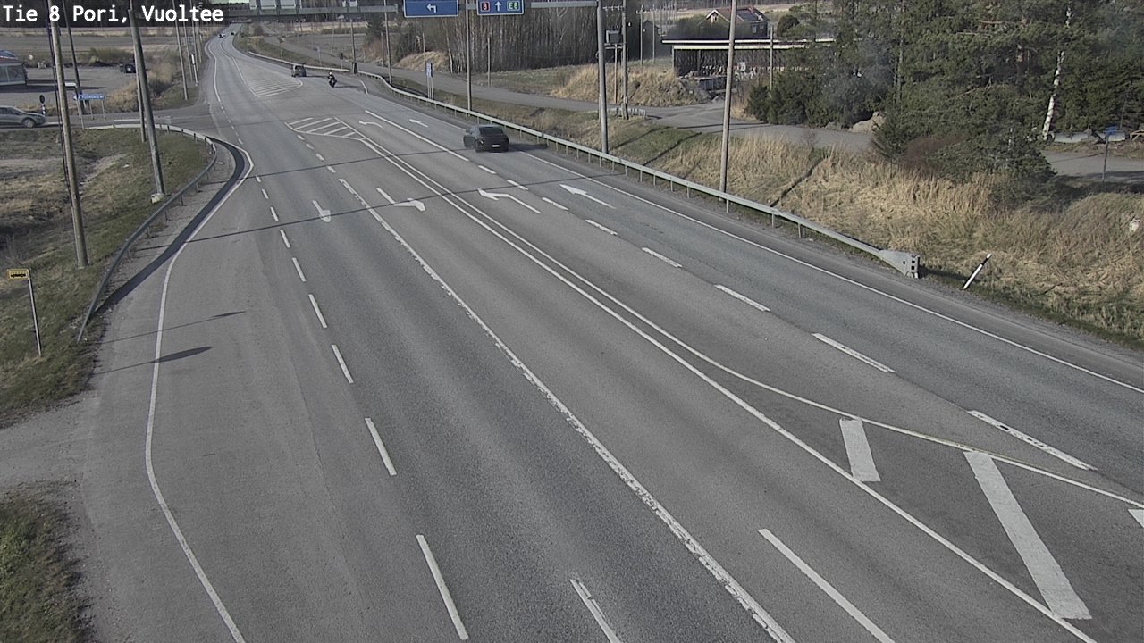 Weather Camera Image Väg 8 Björneborg, Vuoltee, Pori, Satakunta
