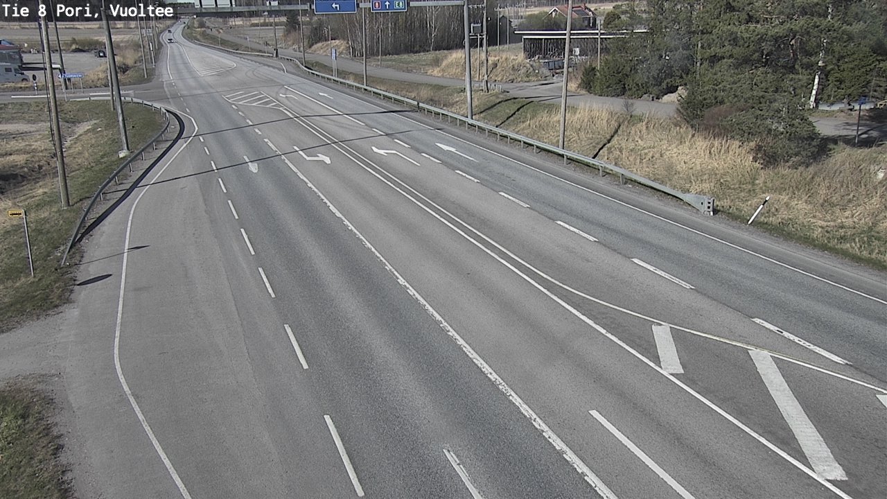 Weather Camera Image Väg 8 Björneborg, Vuoltee, Pori, Satakunta