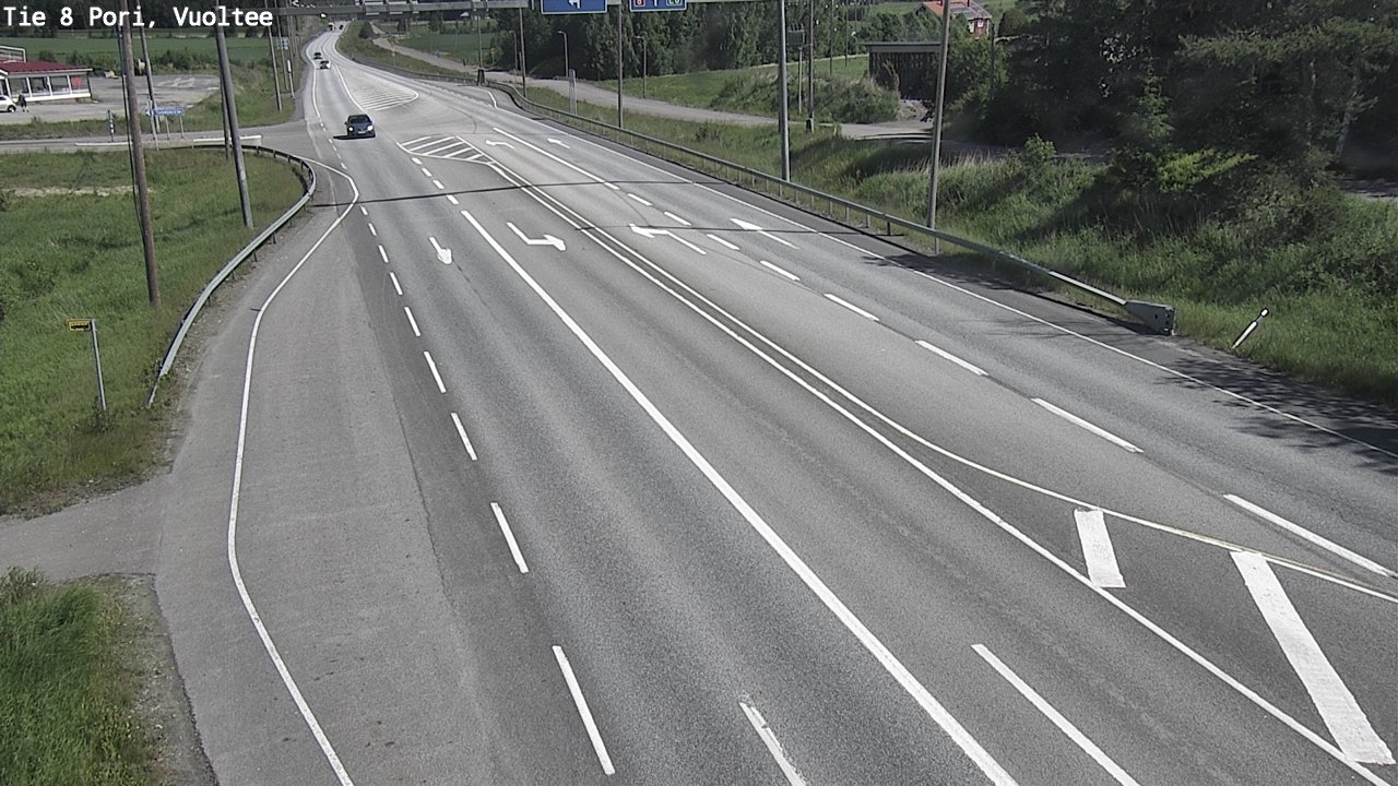 Weather Camera Image Väg 8 Björneborg, Vuoltee, Pori, Satakunta