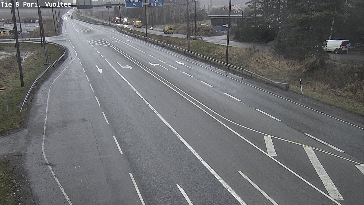 Weather Camera Image Road 8 Pori, Vuoltee, Pori, Satakunta
